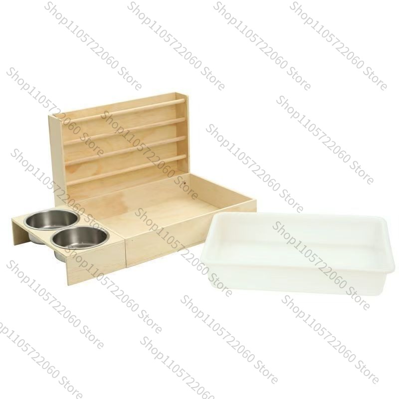 Pet Beds - Tempat Pakan Kelinci dari Kayu, Dispenser
