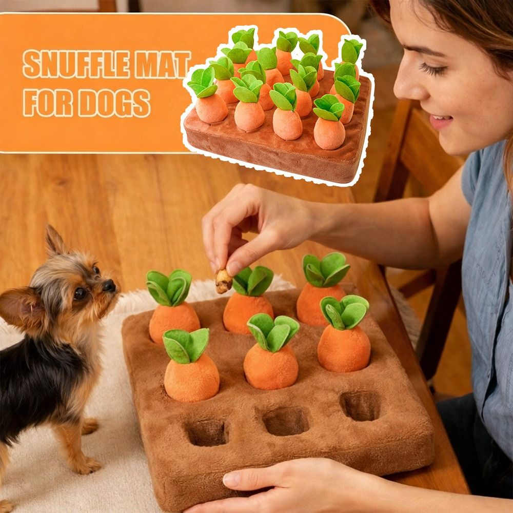 Snuffle Mat For Dogs - Alas Mainan Berbentuk Wortel untuk Mengurangi