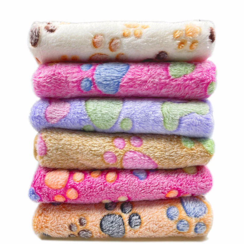 Pet Beds - Flanel Menebal Hewan Peliharaan Lembut Bulu