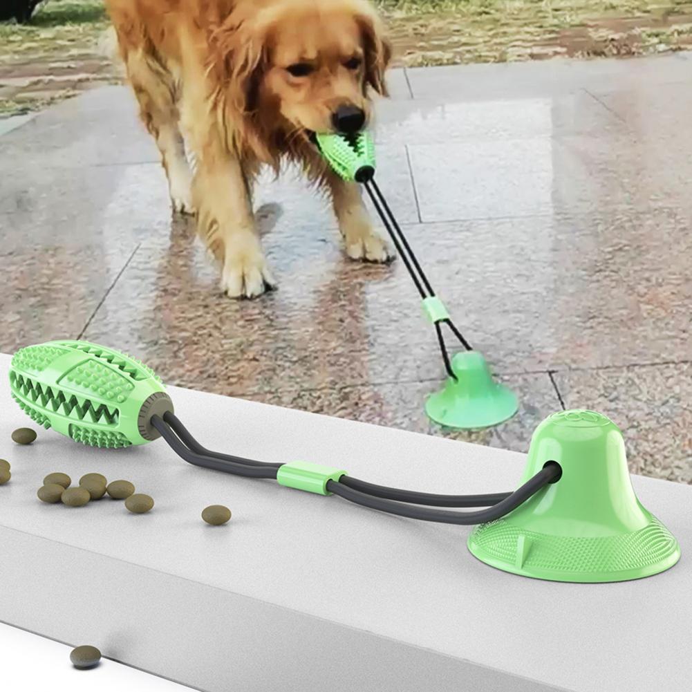 Rubber Treat Dispensing Dog Toy - Mainan Kunyah Anjing untuk Pengunyah Agresif