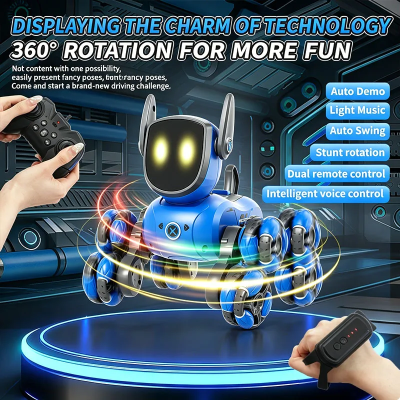 JJRC Q200 2026 Robot Anjing RC - Interactive Squeaky Plush Dog Toy ulasan dan harga