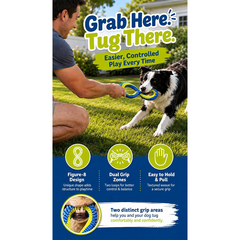 Mainan Tali Tarik untuk Member - Dog Rope Toy Aggressive Chewers ulasan dan harga