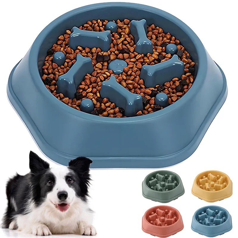1Pc Mangkuk Makan Anjing Slow  - Dog Puzzle Feeder Toy ulasan dan harga